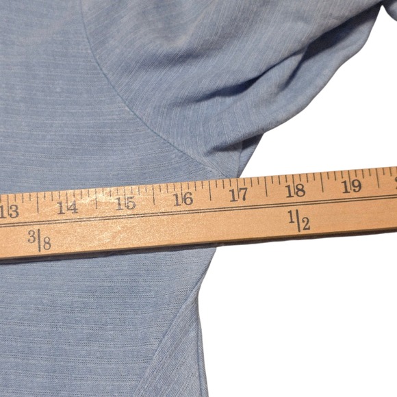 NEW‎ Soft Surroundings Knit Dress Medium Blue 3/4 Sleeve A-Line Casual M - Picture 7 of 10